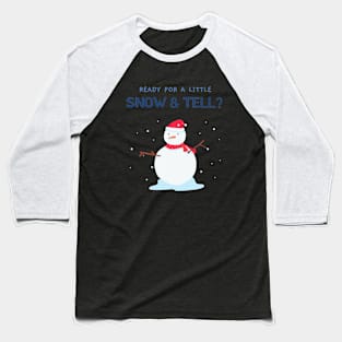 Merry Christmas - Snow Baseball T-Shirt